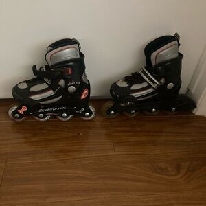 Black and Gray Kids Inline Skates